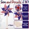Patriotic Reflective Pinwheels 12 Pack - Red White and Blue American Flag Wind Spinners for 4th of July Decorations, Memorial Day Garden Decor, Outdoor Windmills with Sturdy Wooden Stakes for Yard & Lawn